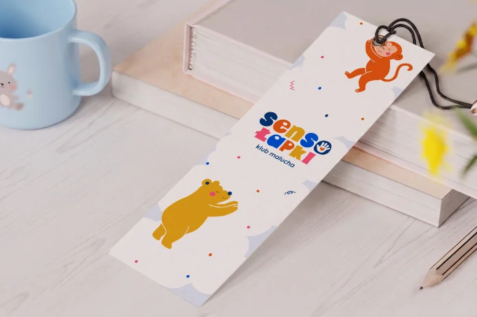 Bookmarks & stickers mockup