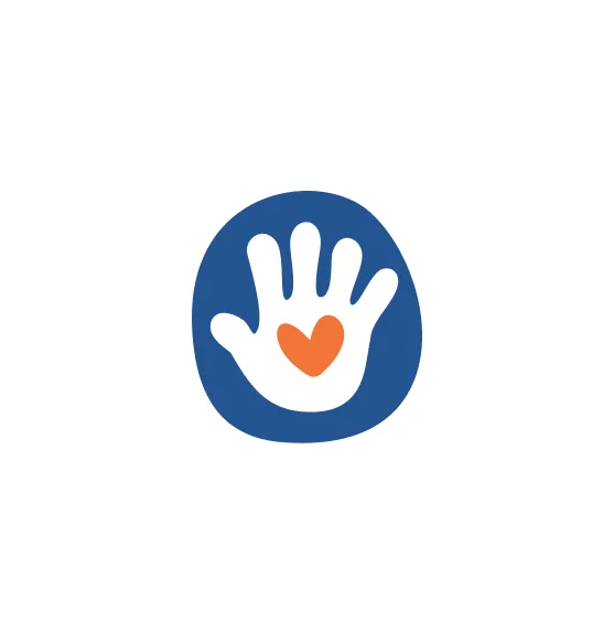 Palm & heart symbol